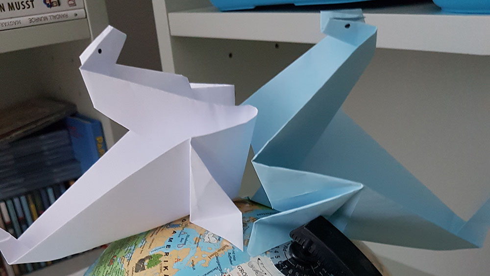 Origami-Robben