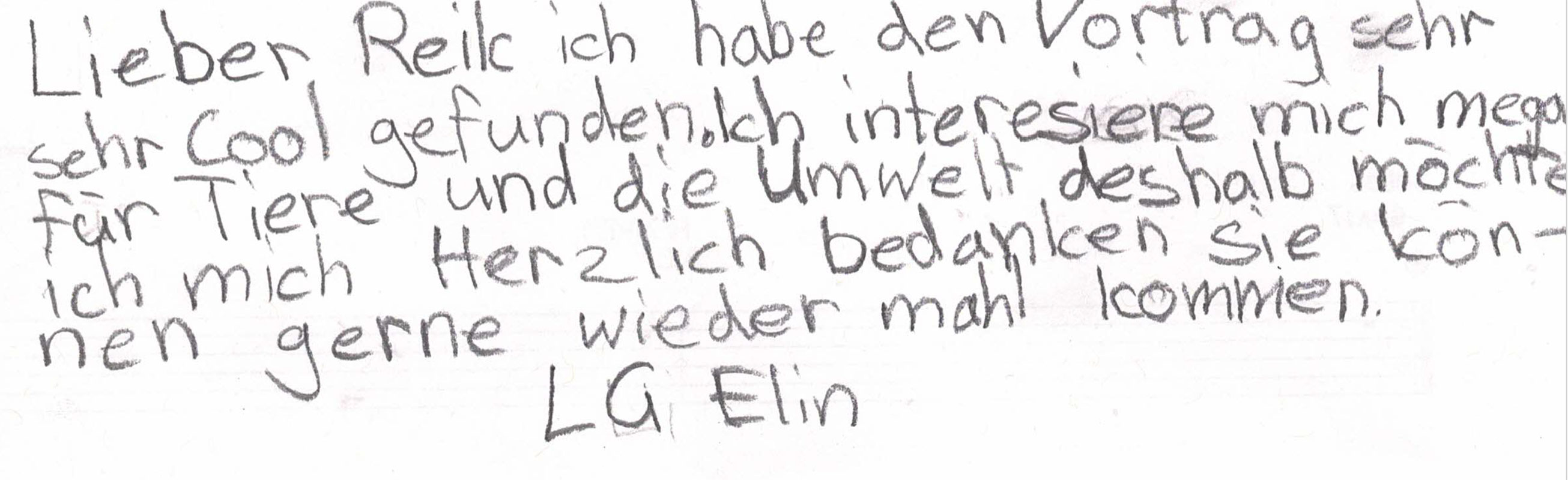 Feedback von Elin