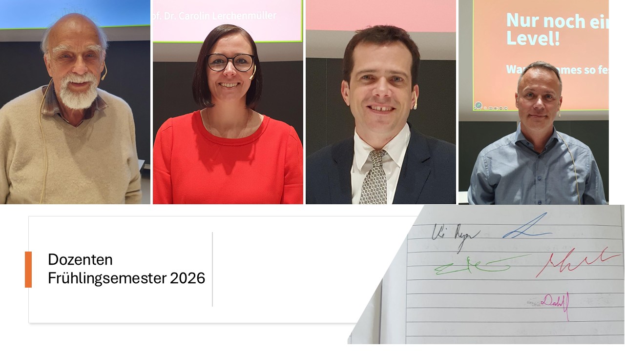 Dozierende des Frühjahrssemesters 2026