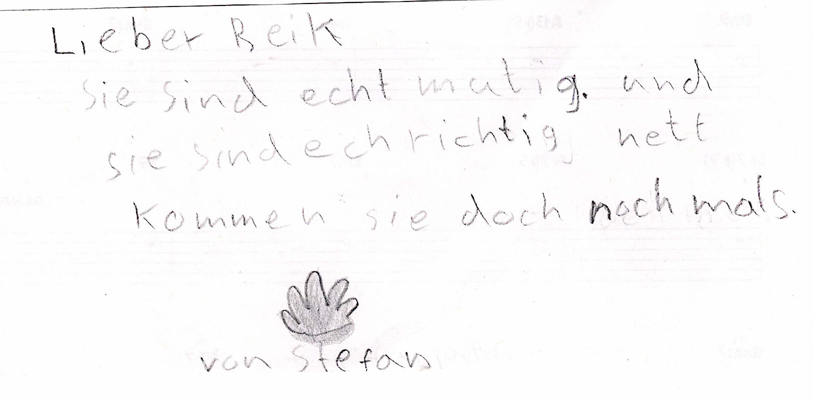 Feedback von Stefan